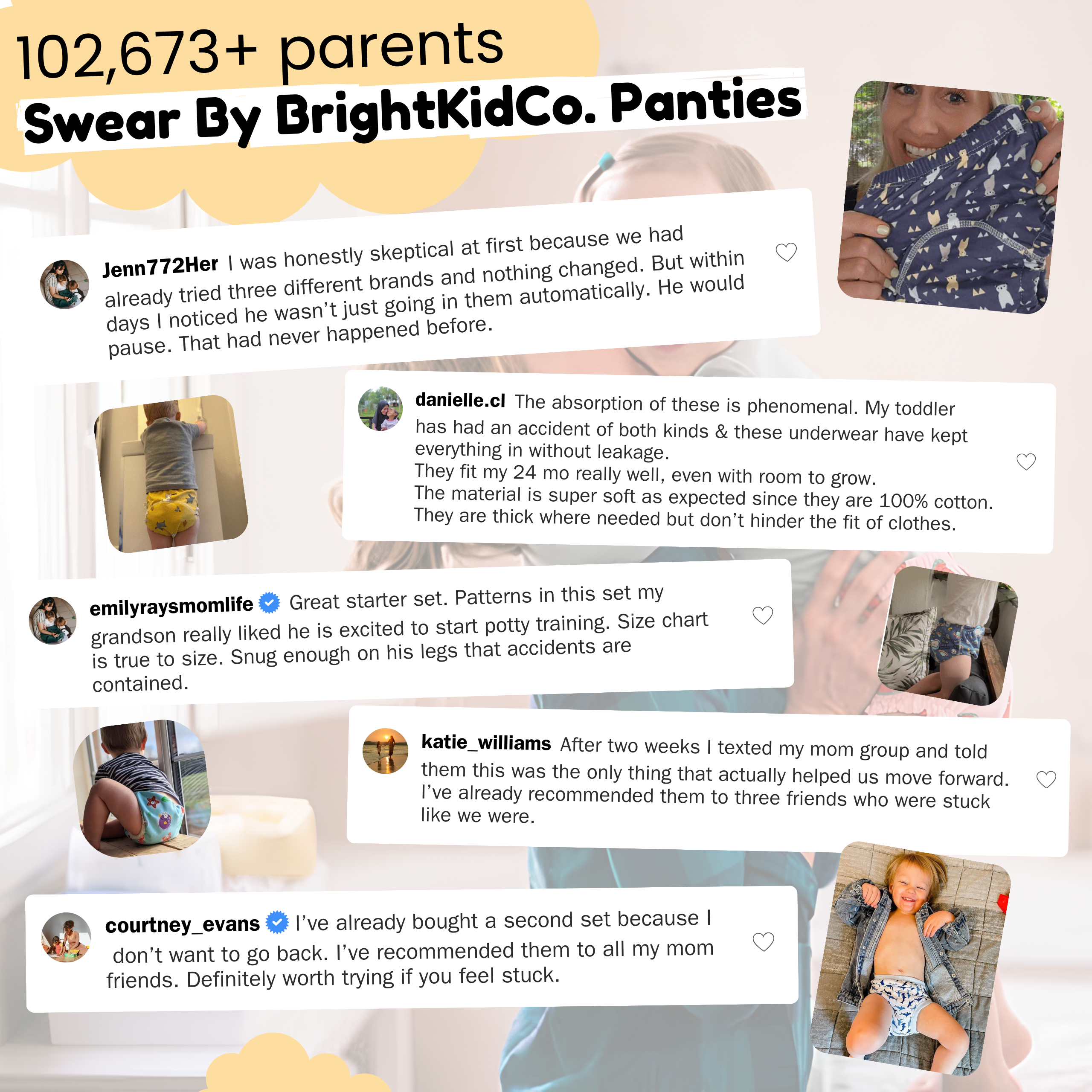 Leakproof Potty Training Underwear - Our Body-Signal Learning Layer™ helps toddlers recognize when it’s time to go.