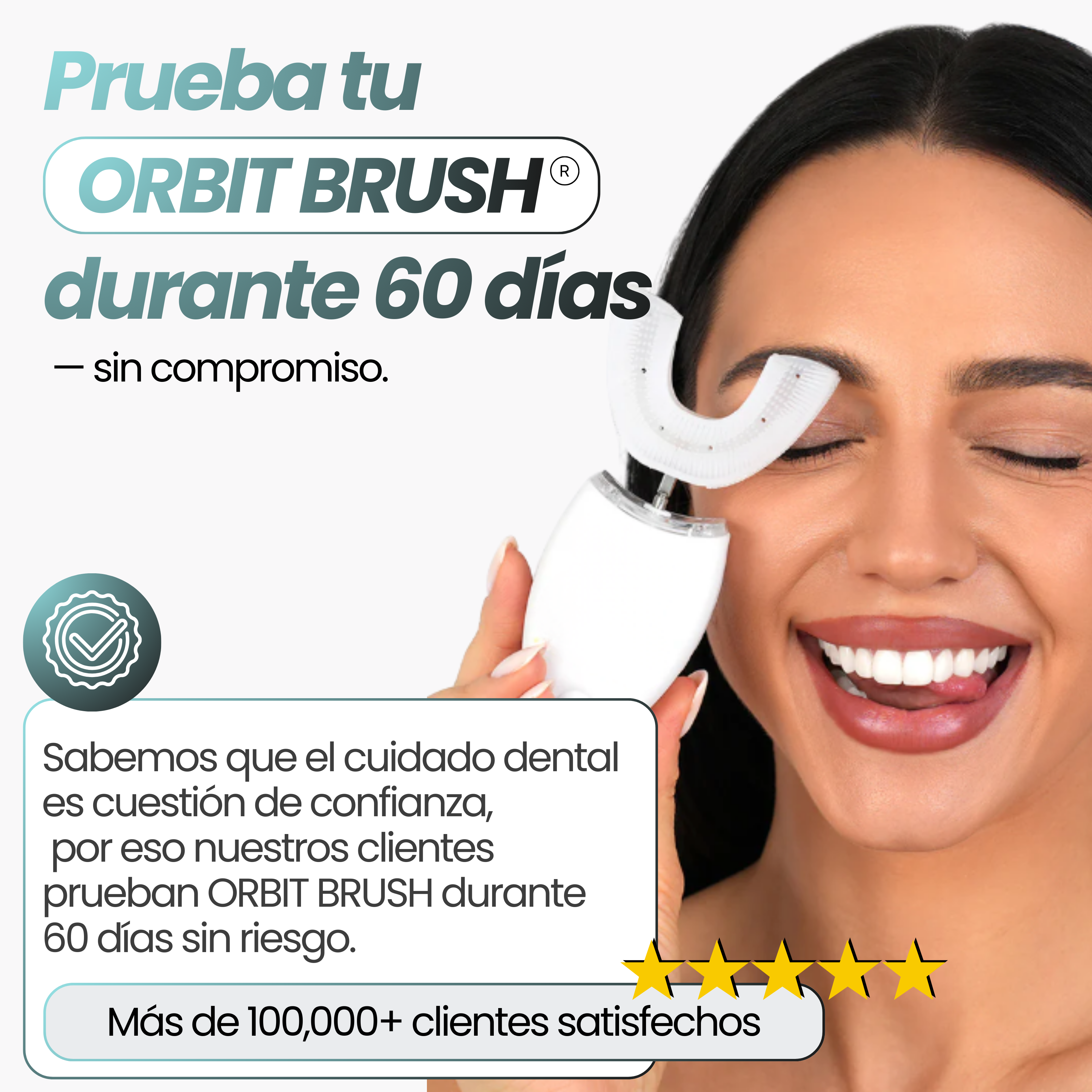 ORBIT BRUSH® - Cepillo de dientes 360° para dientes más limpios – incluso si no te cepillas perfecto