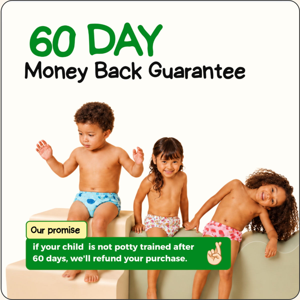 Leakproof Potty Training Underwear - Our Body-Signal Learning Layer™ helps toddlers recognize when it’s time to go.