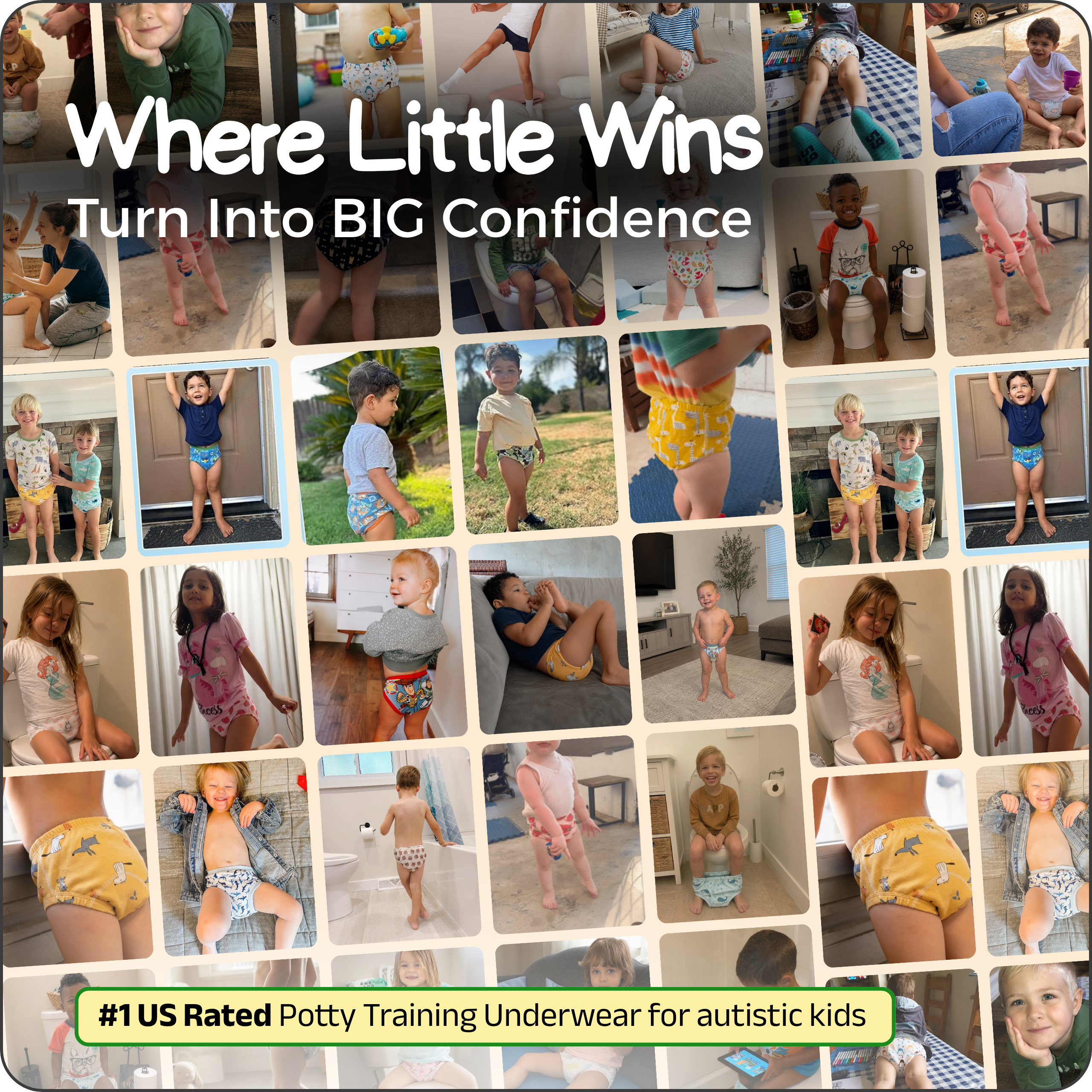 Help Your Child Become Potty Trained in 4–6 Weeks - Our Body Signal Learning Layer™ preserves the natural wetness signal so your child can recognize when it's time to go.