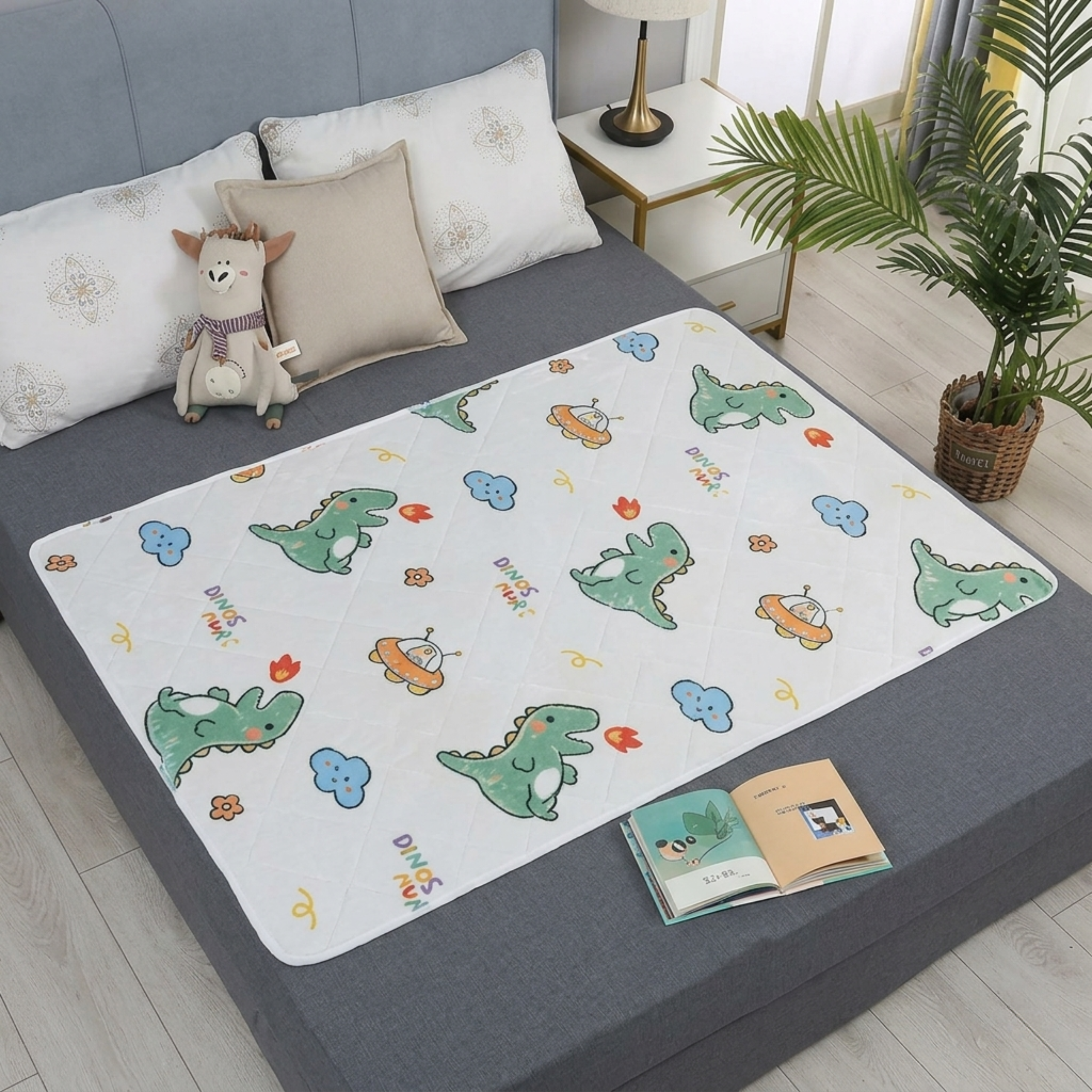 TPU Waterproof Mattress Protector (80×120 cm / 31.5×47 in)  - Protects the mattress while the body learns the nighttime signal.