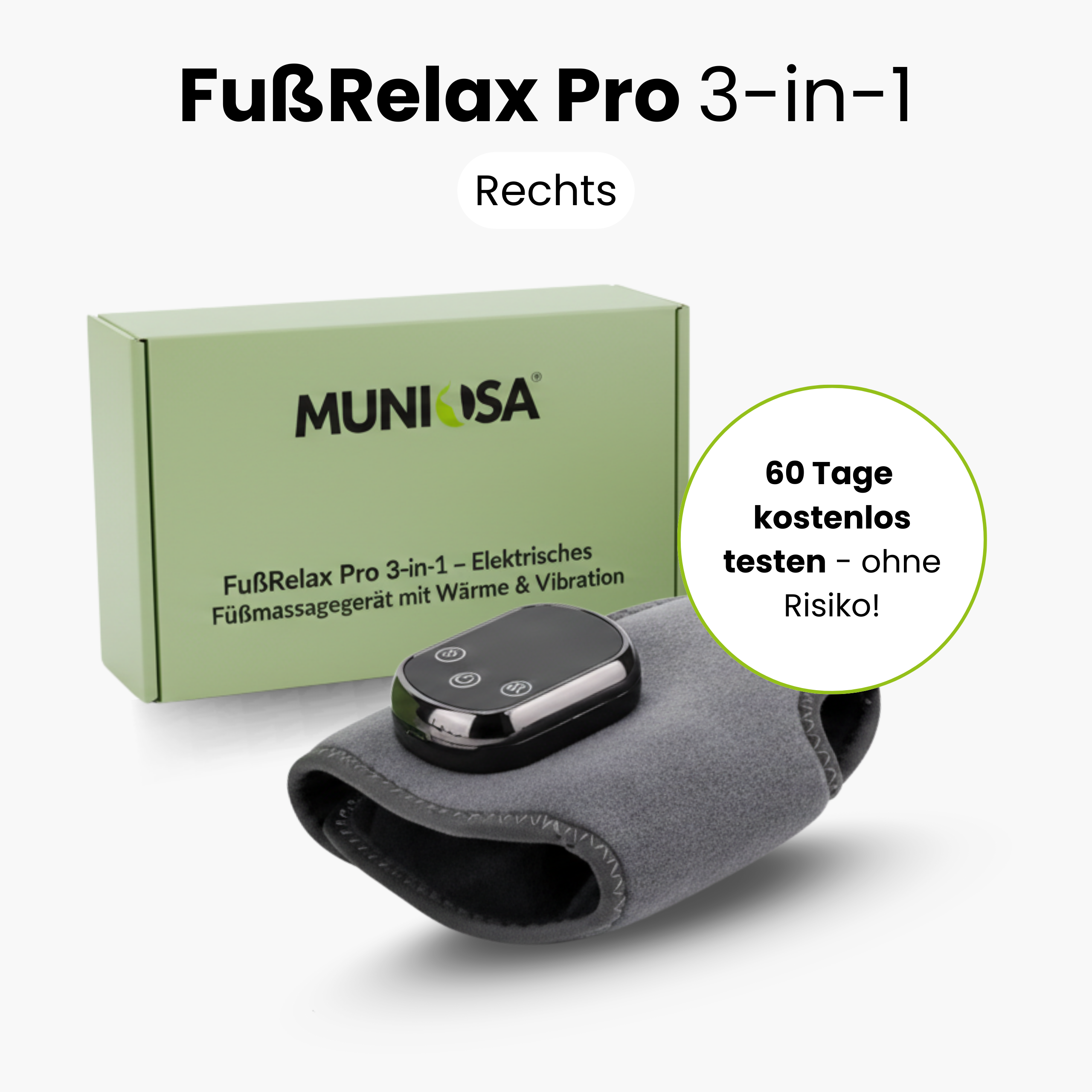 FußRelax Pro 3 in 1 – EMS-Fußmassagegerät mit Wärme & Vibration